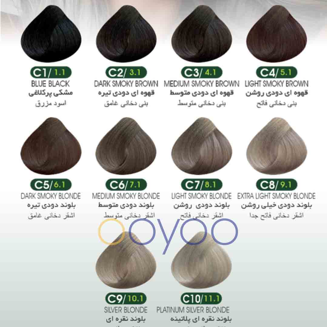 رنگ موی بیوداکس سری دودی در فروشگاه اویو