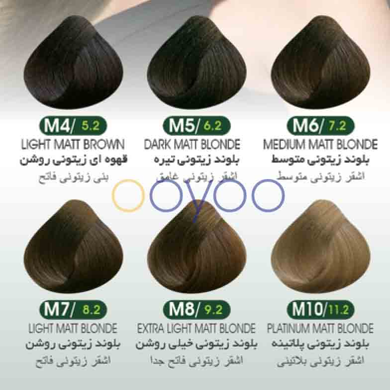 رنگ موی بیوداکس سری زیتونی در فروشگاه اویو