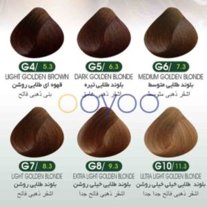 رنگ موی بیوداکس سری طلایی در فروشگاه اویو