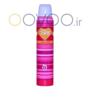 اسپری بدن شی زنانه مدل is fun از فروشگاه اویو