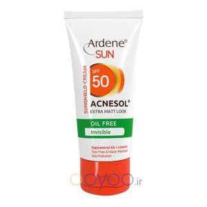 کرم ضد آفتاب بی رنگ آردن فاقد چربی 50 SPF ضد آکنه از اویو
