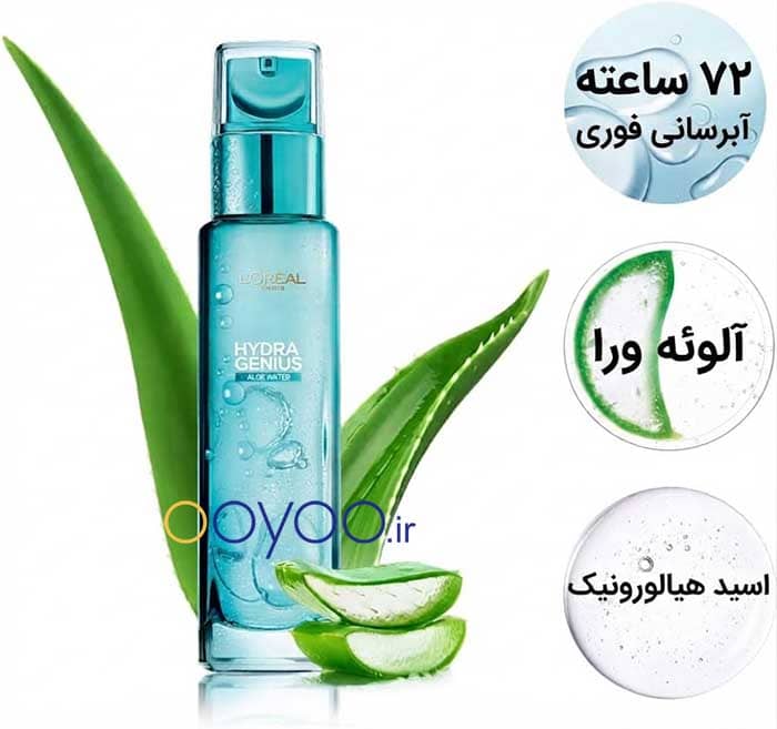 هیالورونیک اسید، آلوئهورا و آبرسانی ۷۲ ساعته در آبرسان لورآل Hydra Genius