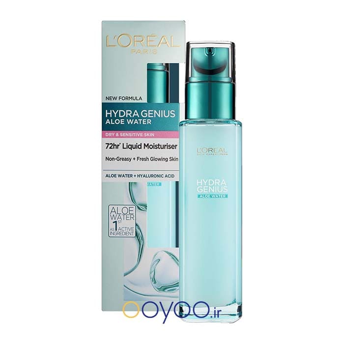 Loreal Paris Hydra Genius Dry to Sensitive Skin آبرسان پوست خشک و حساس